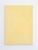 Endnote oblique pink yellow small by Ian Kiaer contemporary artwork painting