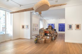Contemporary art exhibition Barthelemy Toguo Partages at Galerie Lelong 13 Rue de Teheran Paris France