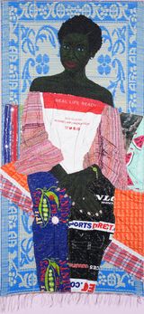Akosua Jackson by Emmanuel Kwaku Yaro contemporary artwork painting textile