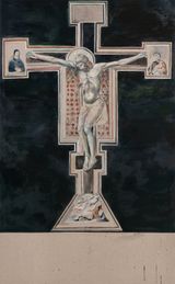 The Crucifix by Sawangwongse Yawnghwe contemporary artwork painting