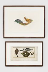 Untitled SomaliaLAnge de mer LHydre ou Serpent Marin Le Marteau La Tete du Marteau separee du Corps by Anri Sala contemporary artwork works on paper print drawing