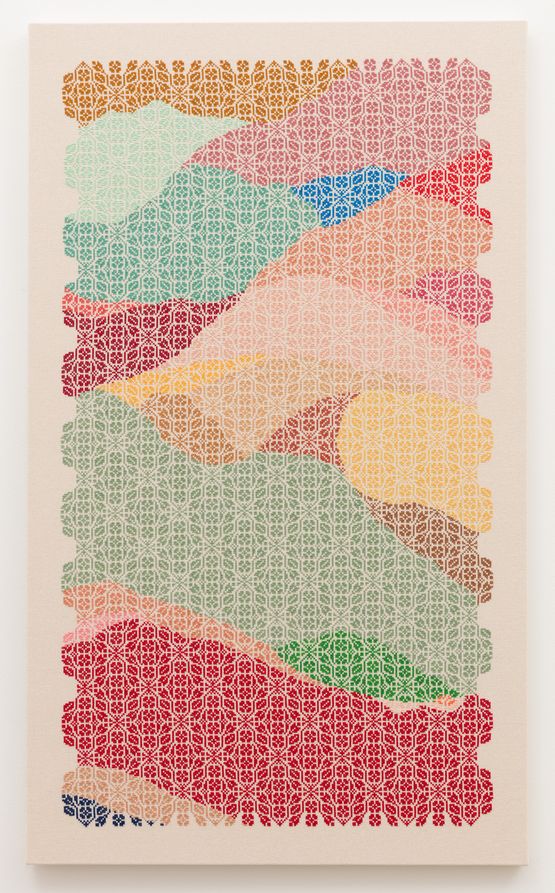 A Flowers Field by Jordan Nassar contemporary artwork Textile