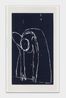 Erntende dark prussian blue by Andrea Buttner contemporary artwork Print