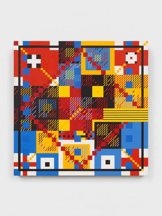 Bon VoyageSemaphore by Gloria Klein contemporary artwork Painting