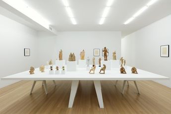 Contemporary art exhibition Elie Nadelman Papier-mache at Galerie Buchholz New York United States