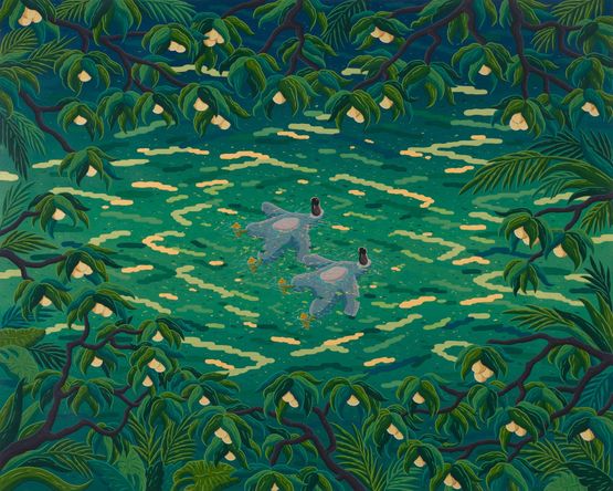 The Kindness of a Hidden Orchard by Sunwoo Kim contemporary artwork Painting