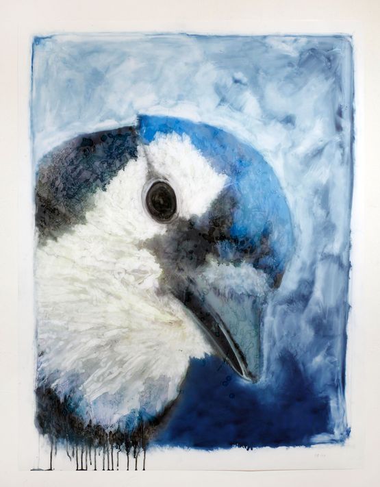 Portraits Blue Jay by Ida Applebroog contemporary artwork Painting