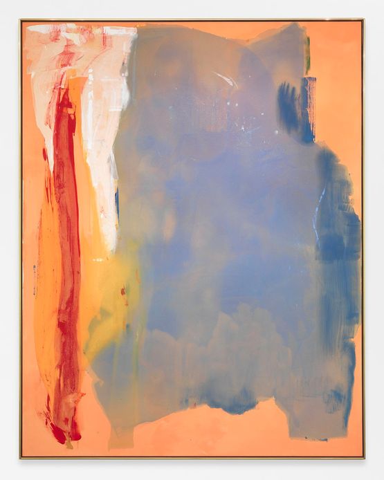 Bending Blue by Helen Frankenthaler contemporary artwork Painting