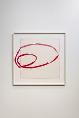 Floating Line Drawings Double Loop by Jill Baroff contemporary artwork drawing works on paper