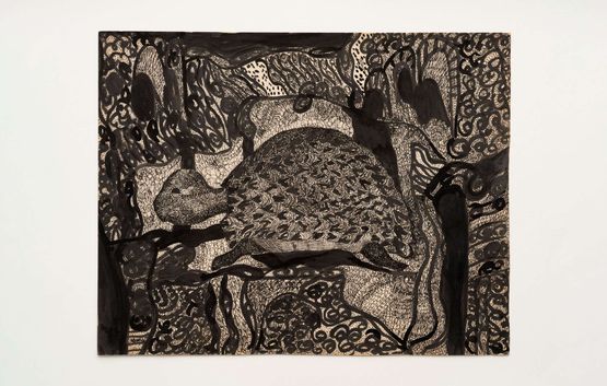 Untitled from the BlackWhite Animals series by Wanda Pimentel contemporary artwork Works on Paper