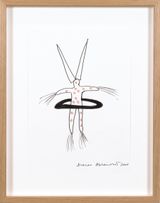 Study for Energy Body 1 by Marina Abramovic contemporary artwork drawing works on paper