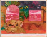 Lions Ghost by Peter Doig contemporary artwork print
