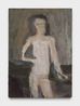 Standing nude with brown hair by Janice Nowinski contemporary artwork Painting