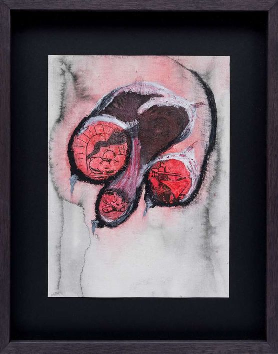 Death Fugue II by Iz Oztat contemporary artwork Works on Paper