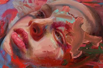 Contemporary art exhibition Jenny Saville The Anatomy of Painting at National Portrait Gallery London United Kingdom