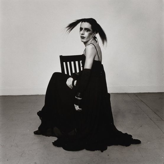 John Heys in Lana Turners Gown III by Peter Hujar contemporary artwork Photography