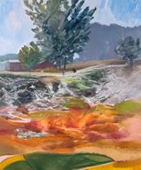 Grids and Woods by Zhu Xinyu contemporary artwork painting