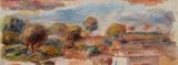 Paysage du midi fragment by Pierre-Auguste Renoir contemporary artwork painting
