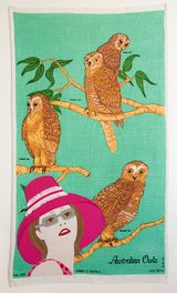 Looking at Owls by Adrienne Doig contemporary artwork mixed media textile