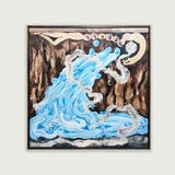 A Whirlpool Kissed My Closed Eyes to Reach My Shelter A Vision from September by Alymamah Rashed contemporary artwork painting