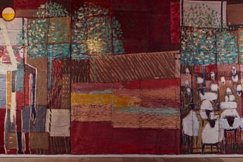 Contemporary art exhibition Alimi Adewale Terrestrial Tapestry at sketch London