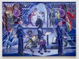 Brixton Blue by Denzil Forrester contemporary artwork painting
