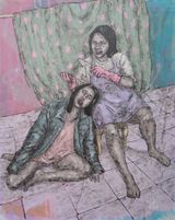 Thorough Cleaning by Johanna Helmuth contemporary artwork painting