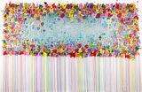 A UNE PASSANTE TO A PASSERBY by Cyril Kongo contemporary artwork mixed media painting