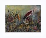 Two carps by Autumn Ramsey contemporary artwork painting