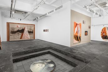 Contemporary art exhibition Radhika Khimji The Line is Time at Experimenter Hindustan Road Kolkata India