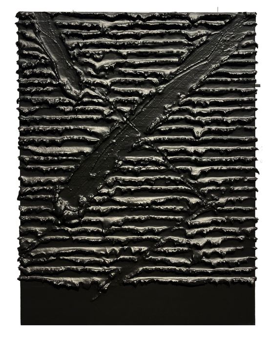 Moment by J Young contemporary artwork Mixed Media