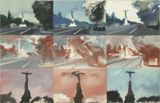 Statuia Aviatorilor The Statue of the Aviators by Florina Coulin contemporary artwork painting