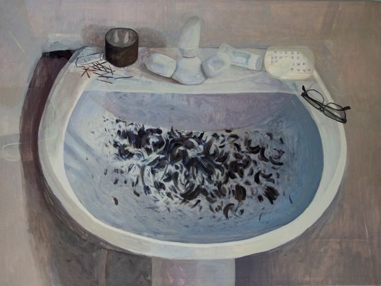 Big Sink by Fiza Khatri contemporary artwork Painting