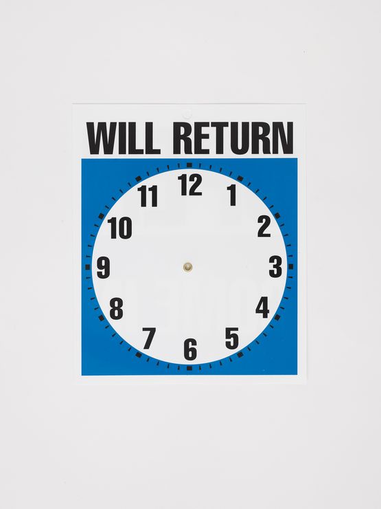 Will Return by Ceal Floyer contemporary artwork Mixed Media