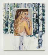 Birches by Janet Werner contemporary artwork painting