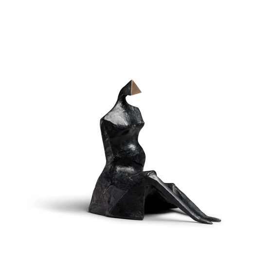 Sitting Figure by Lynn Chadwick contemporary artwork Sculpture