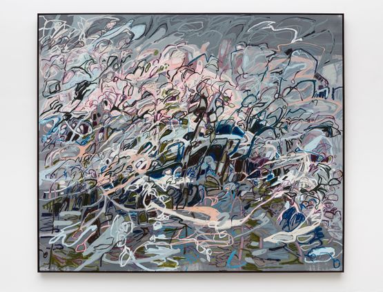 Grey Pink Mind by Janaina Tschape contemporary artwork Painting