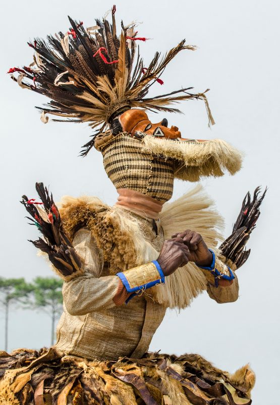 Pende Mbuya Mask DR Congo by Carol Beckwith  Angela Fisher contemporary artwork Print