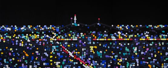 Rhythm In Seoul 2 by Yoon Hyup contemporary artwork Painting