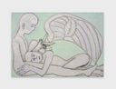 Scissors by Francesco Clemente contemporary artwork Painting