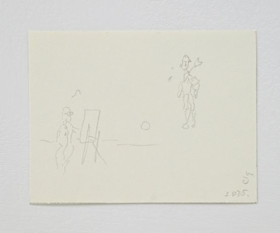 The Ghost of a Fallen Warrior in Edward Hoppers Studio by Masaya Chiba contemporary artwork Works on Paper