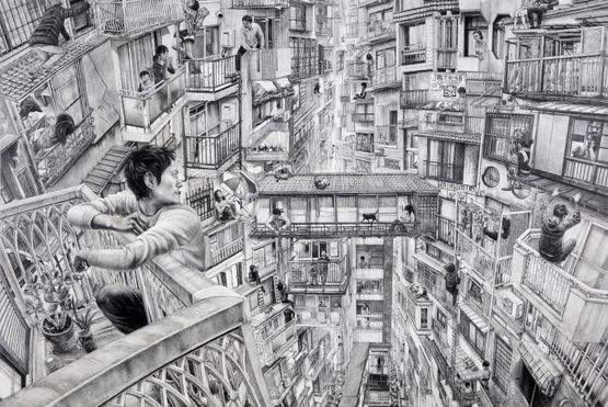 Verandas by Kumazawa Mikiko contemporary artwork Mixed Media