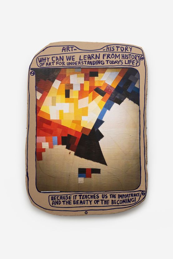 Art-History-Plaque IV by Thomas Hirschhorn contemporary artwork Works on Paper