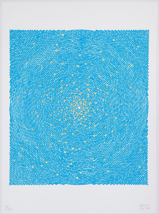 Blue Dome by Y.Z. Kami contemporary artwork Sculpture
