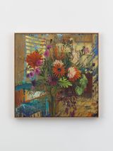 Before Breakfast by Angel Otero contemporary artwork mixed media painting textile
