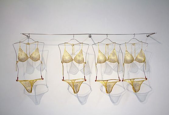 Comfy Bikinis by Tayeba Lipi contemporary artwork Installation