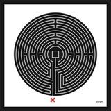 Labyrinth 142 Bank by Mark Wallinger contemporary artwork mixed media sculpture