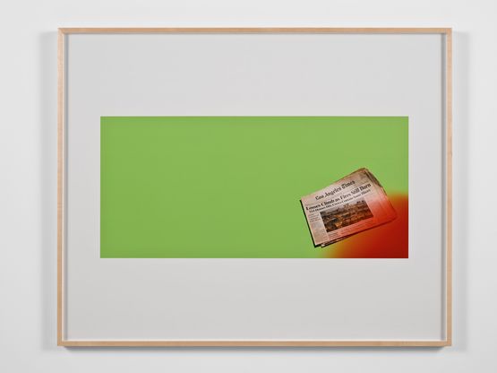 Untitled Green Screen Memory Fires Still Rage by Larry Johnson contemporary artwork Photography