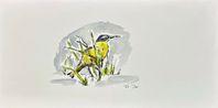 Gray Wagtail by Summer Mei-Ling Lee contemporary artwork Works on Paper