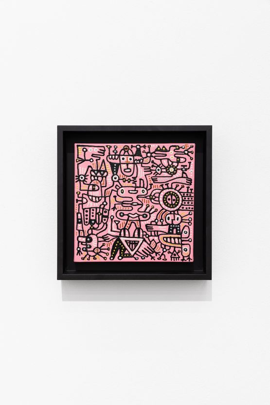 Happy String by Vio Choe contemporary artwork Painting